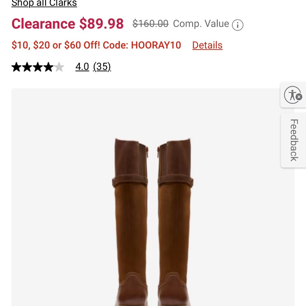 Brown Knee-High Leather Boots - Picture 6 of 8